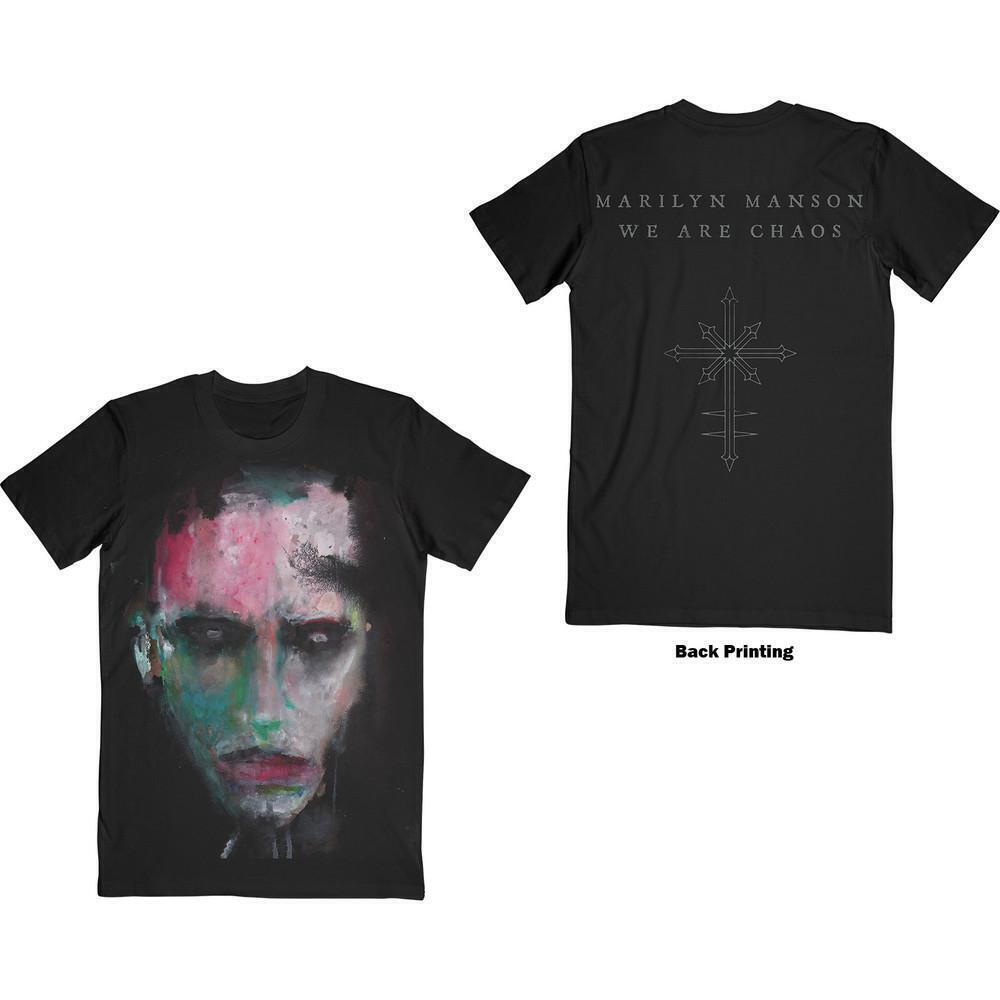 Marilyn Manson Unisex T Shirt We Are Chaos Back Print 2 Sided